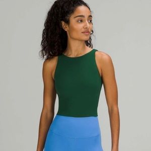 Lululemon Align High-Neck Tank Top in Everglade Green